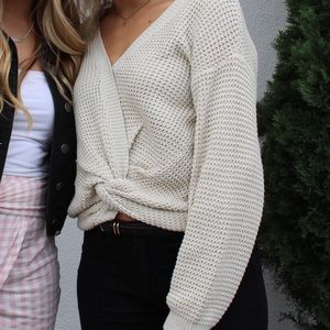 Cream sweater